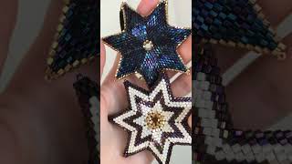 ✨ Dragon Scale Beaded Star Pattern ✨ - 7 Pointed Peyote Stars Patterns #beadwork  #peyote
