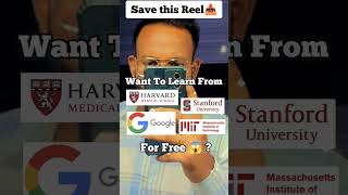 Get Free Certification Courses From Stanford University| Harvard University| MIT | Google