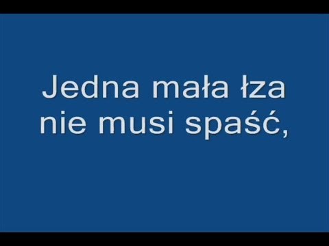 Andrzej Cierniewski - Jedna mała łza Tekst (Lyrics)