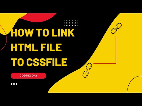 How To Link Html To CSS | Link HTML To CSS