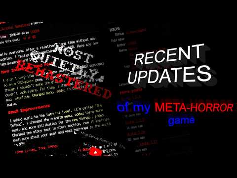 New level in my meta-horror game! (MQR devlog N4)