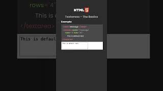 HTML Textareas: How to Create Multi-Line Input Fields