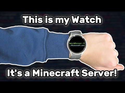 Running a Minecraft Server on my Smartwatch