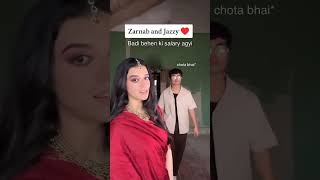 Zarnab Fatima With Brother #zarnabfatima #laraibkhalid #celebrity