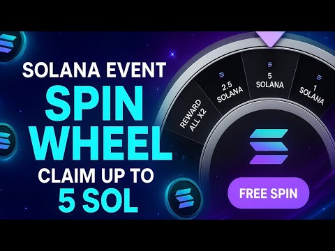 FREE SOLANA EVENT 2025 | Spin the Wheel & Win up to 5 SOL