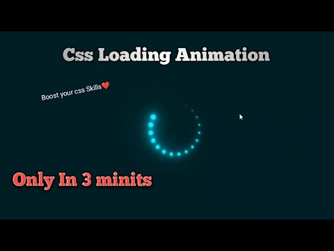 How To make Css Loading  Animation