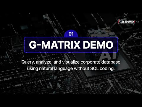 [G-MATRIX] DEMO 01 / Analyze corporate database using natural language without SQL coding