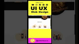 Food Web UI UX Design Prototype In Adobe XD |  Mockup #UIUXDesign #UIUX #webdesign