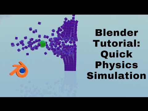 Blender Tutorial: Quick Physics Simulation for Beginners/3d animation/Blender/Physics Simulation.
