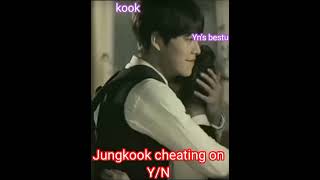 BTS IMAGINE; Jungkook cheating on yn..🥺#btsshortsff #jungkookff #ytshorts #kookff