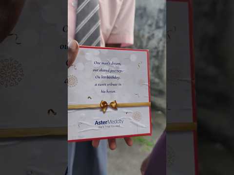 A Sweet Surprise Pack 🎁| Birthday Gift from Aster DM | Kids Wish Dr. Azad Moopen🎂 🎉"