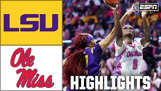 EPIC RALLY 😱 LSU Tigers vs. Ole Miss Rebels | Full Game Highlights | ESPN College Basketball
