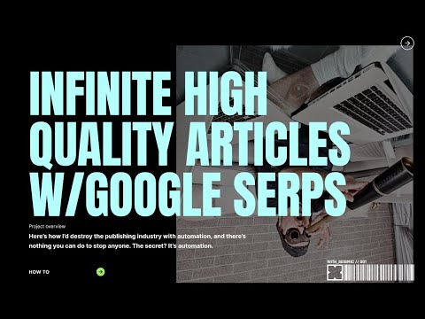 The SEO Heist 2.0: Infinite High Quality Articles W/Google SERPS using Express/Typescript.