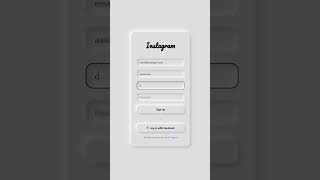 Instagram Neumorphic UI with HTML & CSS 👆