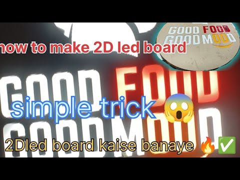 ✨  2D LED Board | Good Food Good Mood🥯 | LED Display for Restaurant & Café