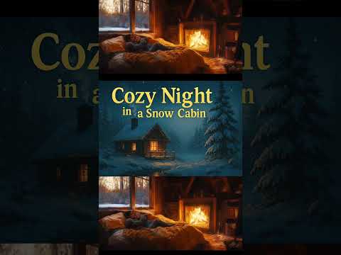 Fall Asleep in 15 Seconds | Snow & Fireplace Ambience ❄️🔥 #shorts