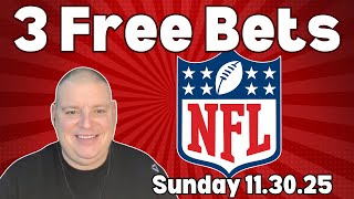 Sunday 3 Free Betting Picks & Predictions - 11/30/25 l Craig's NFL Picks & Predictions
