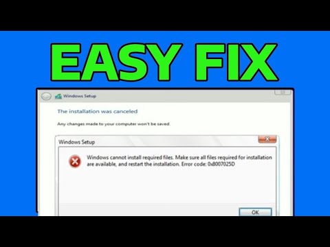 Fix Windows cannot install required files Error 0x8007025D in Windows 11/ 10 / 8 / 7 During Install