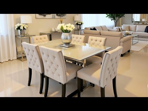 Best Modern Dining Room Decorating Ideas 2025 | Top Trendy Dining Tables & Stylish Living Room Decor