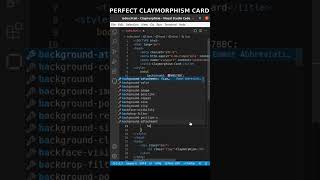 How to create Claymorphism Card | HTML CSS