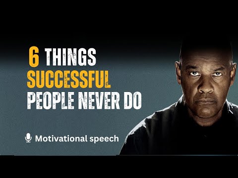 6 Habits Successful People Always Avoid | Denzel Washington | Motivational