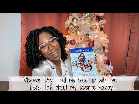 Vlogmas Day 1: Putting up the Christmas Tree | Monthly Giveaways | Let's Get Into The Holiday Spirit