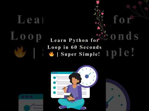 Python For Loop Explained with Auto Number Printing 🔁 | Looping Made Easy in 60 Sec!