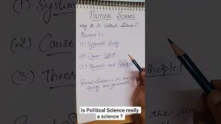 Is Politics Scientific? Explained in seconds.#PoliticalScience# Education#Quicklearning