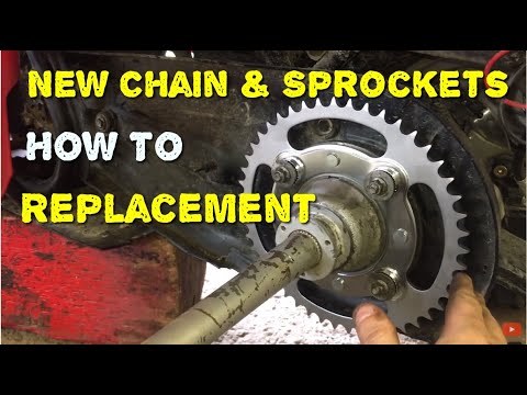 How to replace Chain and Sprockets  on Honda 3 wheeler ATC