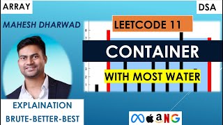 Container With Most Water | Leetcode 11 | JavaScript | Two Pointer Explained