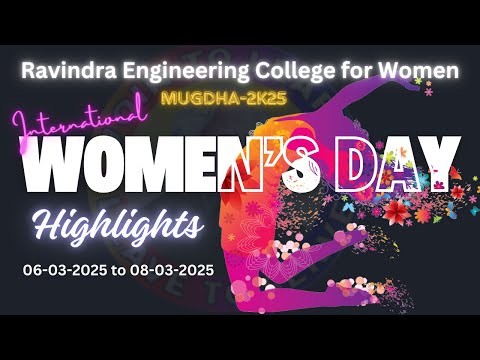International Women's Day Celebrations 2025 | RCEW College | Day 1 || Part-7 || Highlights.