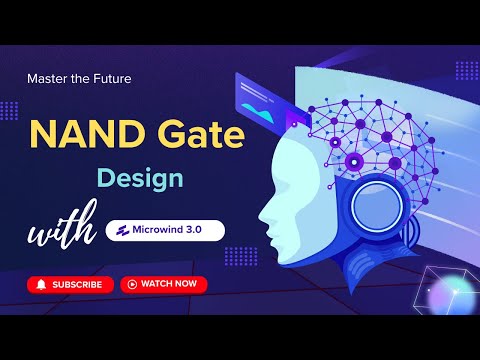 4. NAND Gate design in Microwind.