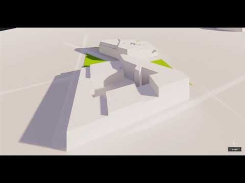 Block courtyard light test 2