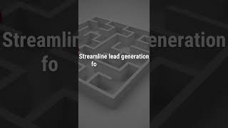 🌐 Streamline Lead Generation Processes! #LeadGenOptimization #MarketingShorts