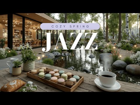 Morning Spring Jazz Cafe Ambience ~ Relaxing Coffee Shop Music for Your Focus & Study