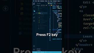 rename file shortcut in vs code | Visual Studio Code
