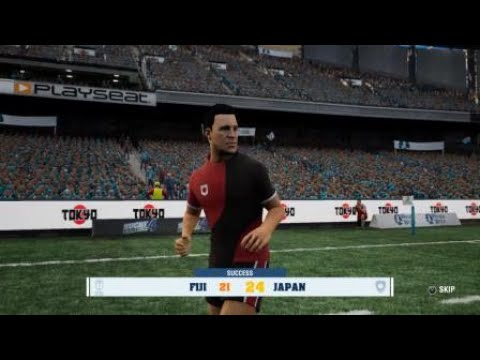 Japan's backs set up forwards to take the lead in WC semi against Fiji - Rugby Challenge 4
