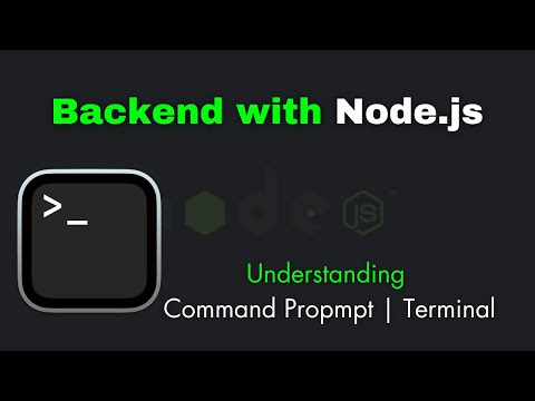 Understanding Command Prompt Tool and Terminal l #backend #nodejs