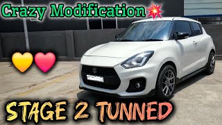 Modified Swift💥| STAGE 2 TUNNED 🥵🔥| Cracks and Bangs💥| Kannada Review