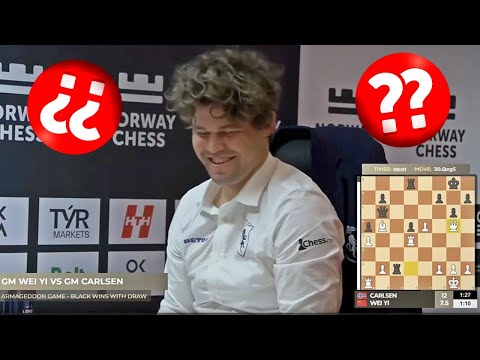Carlsen LAUGHS after DISASTROUS blunder! #norwaychess2025
