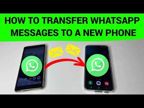 How to transfer WhatsApp messages to a NEW PHONE with Android or iPhone.