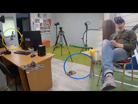 Mobula 7 - Tinywhoop racing at office track | Гонки дронов в домашних условиях
