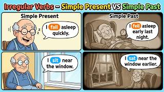 Learn English With Fun | Irregular Verbs - Simple Present VS Simple Past 02❤️