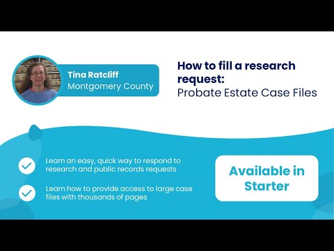 How to fill a research request - Probate Estate Case Files