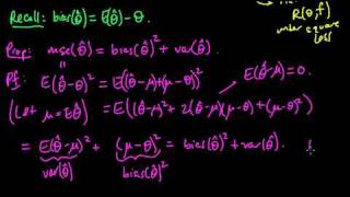 (ML 11.5) Bias-Variance decomposition