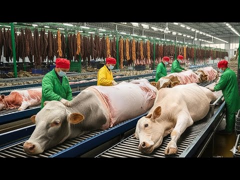 Inside the Cow Leather Factory - How Million Dollar Products Are Made From Cow Skin (Full Process)
