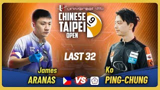 [Hightlight] 𝗝𝗔𝗠𝗘𝗦 𝗔𝗥𝗔𝗡𝗔𝗦🆚 𝗞𝗢 𝗣𝗜𝗡𝗚 𝗖𝗛𝗨𝗡𝗚 | 2026 CHINESE TAIPEI OPEN  | Last 32