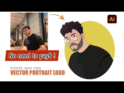 vector portrait logo full tutorial || Adobe illustrator