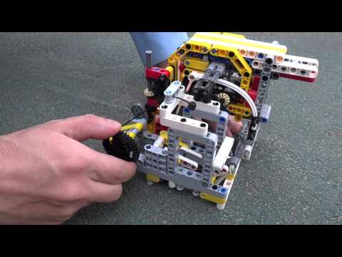 Lego Technic automatic catapult