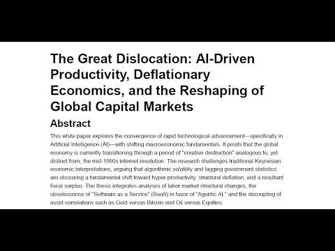 AI-Driven Productivity, Deflationary Economics, and the Reshaping of Global Capital Markets